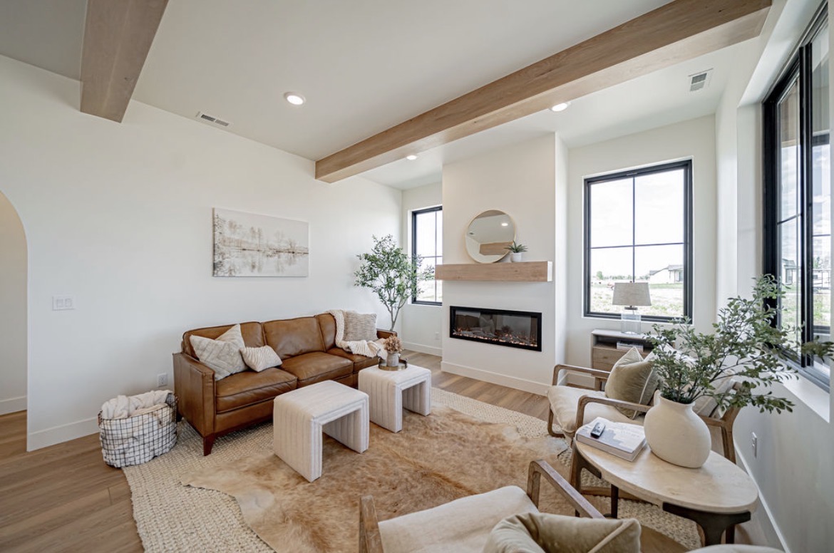 Great room with fireplace built-ins